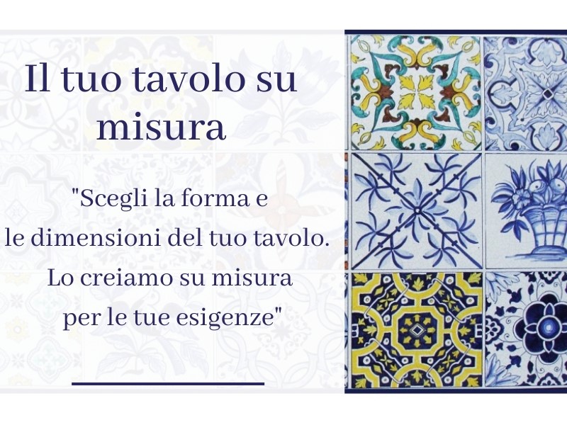 tavolo su misura Ficola Azulejos