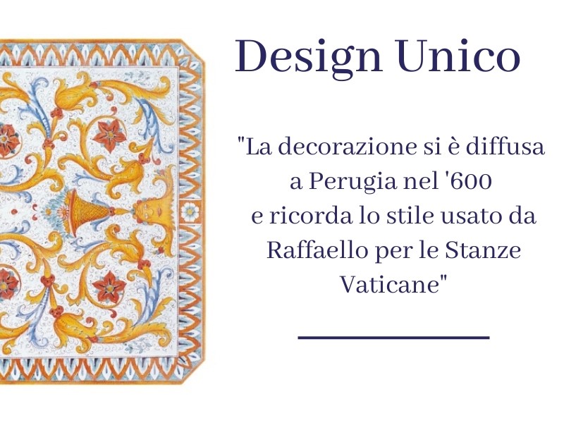 tavolo decoro raffaello pieno Ficola