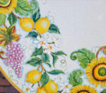 tavolo ceramica tondo da giardino - particolare2