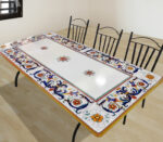 Tavolo in pietra lavica rettangolare 200x100 cm Ricco Deruta