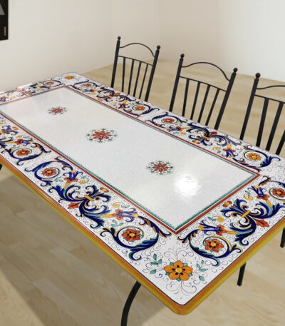 Tavolo in pietra lavica rettangolare 200x100 cm Ricco Deruta