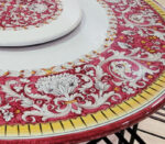 tavolo girevole pietra lavica Deruta -particolare2