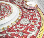 tavolo girevole pietra lavica Deruta -particolare2