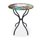 Tavolino in pietra lavica da terrazzo Ø70 cm Amazzonia