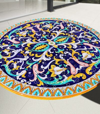 Tavolo in pietra lavica Ø150 cm Festone