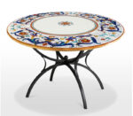 Tavolo in pietra lavica Ø120 cm Ricco Deruta da giardino