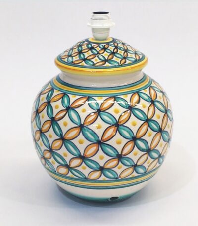 lampada geometrica ceramica Ficola Deruta 1