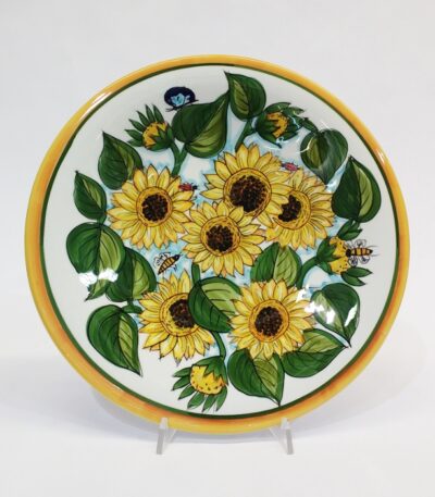 piatto in ceramica decoro Deruta Ficola 13