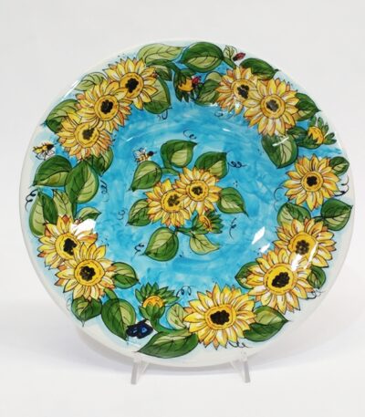 piatto in ceramica decoro Deruta Ficola 13