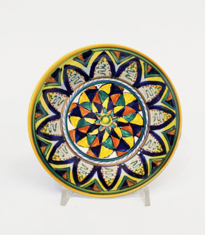 piatto in ceramica decoro Deruta Ficola 12