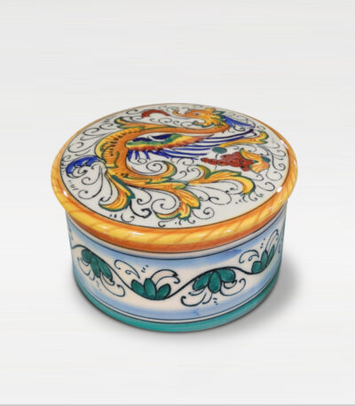 scatola portagioie ceramica Raffaellesco Ficola Deruta 3