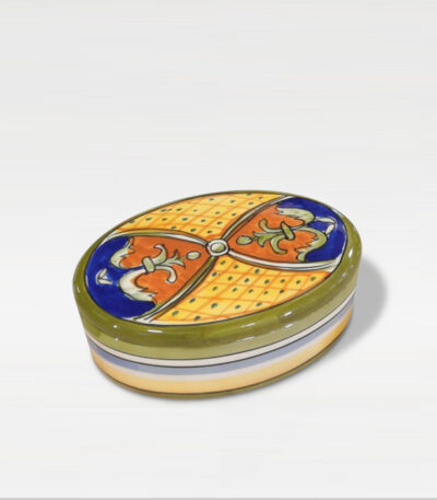 scatola portagioie ceramica Raffaellesco Ficola Deruta 7