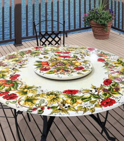 Tavolo in pietra lavica rotondo Ø150 cm Belpaese