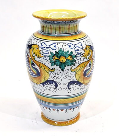vaso da fiori in ceramica Raffaellesco Deruta Ficola 1