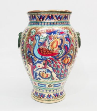 vaso portaombrelli ceramica Deruta bizantino Ficola